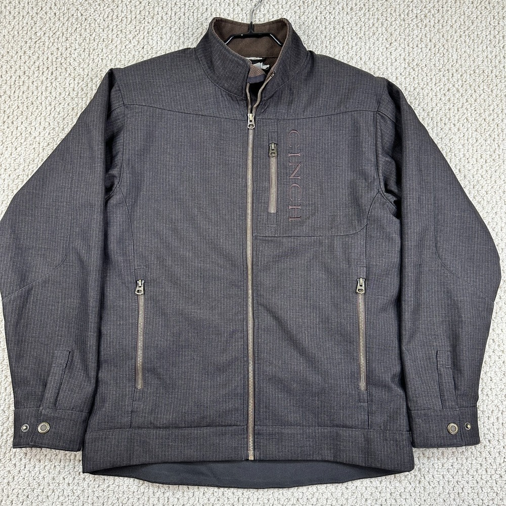 Cinch Jacket Men S Brown Concealed Carry Bonded Softshell Full Zip Fleece Lined